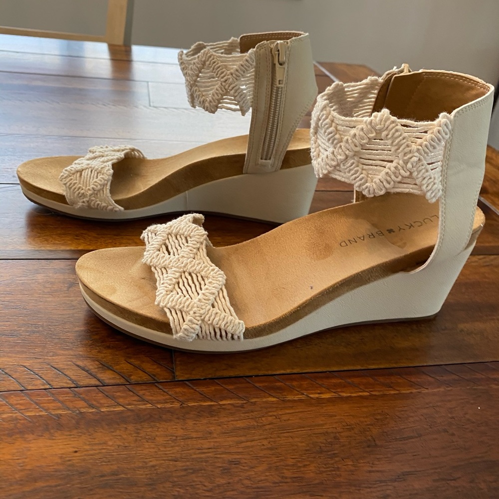 Lucky Brand Wedge Sandals - Picture 4 of 7